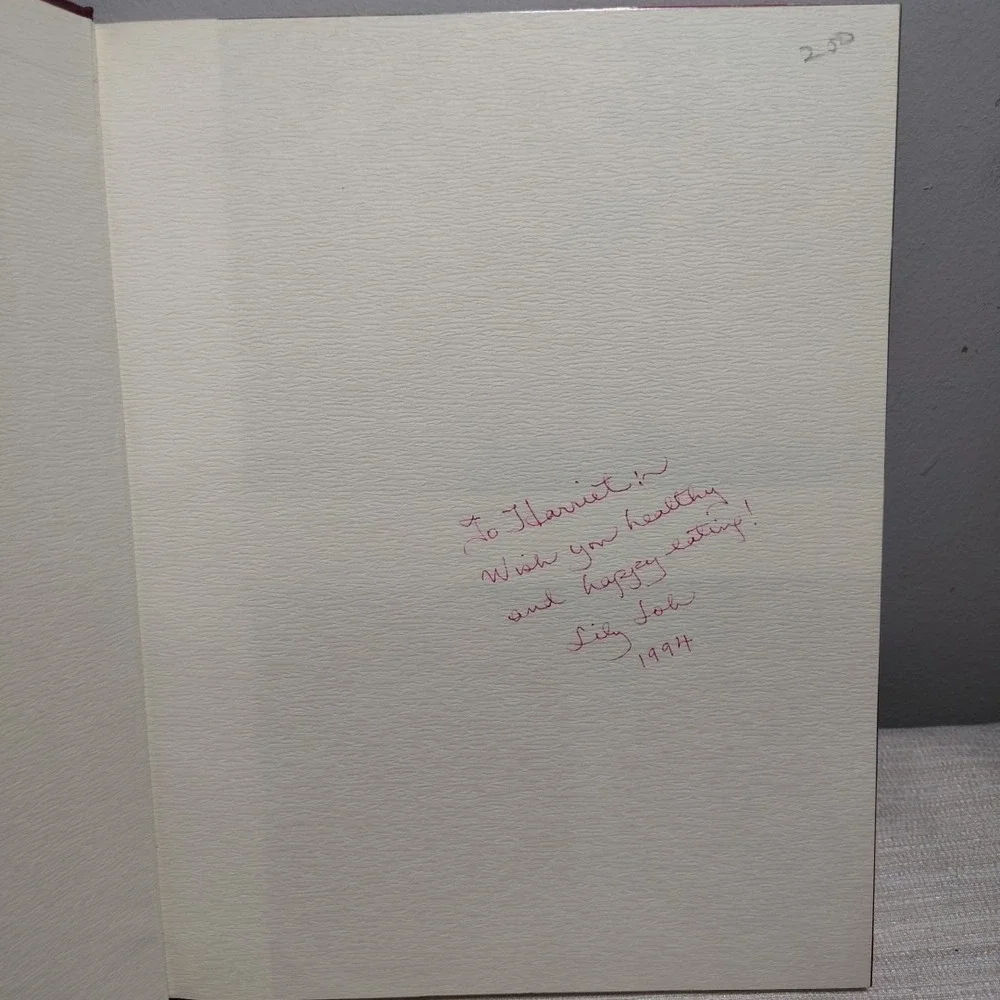 Lily‎ Loh's Chinese Seafood and Vegetables - 1st ED HC cookbook SIGNED! 1991 1st